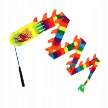 (As show, One size) Dragon Ribbon Dragon Dancing Ribbon Poi For Festival Colorful Dragon