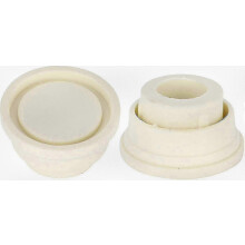 (As show, One size) White Rubber Bumpers For Pool Ladders, Set Of 2 Non-slip Protectors For Swimming Pool Steps