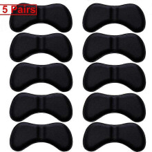 (As show, One size) Heel Insoles Patch Pain Relief Anti-wear Cushion Pads20pcs-Black