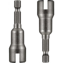 (As show, One size) 2 PCS Nut Driver Wing Nut Driver Drill Bit Socket Wrenches Tools Set Wing Nut Spanner for Panel Nuts Screws XinHang