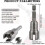 (As show, One size) 2 PCS Nut Driver Wing Nut Driver Drill Bit Socket Wrenches Tools Set Wing Nut Spanner for Panel Nuts Screws XinHang 2