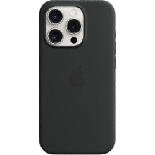 (Black, One size) For Apple Iphone 15 Pro Silicone Case With Magsafe