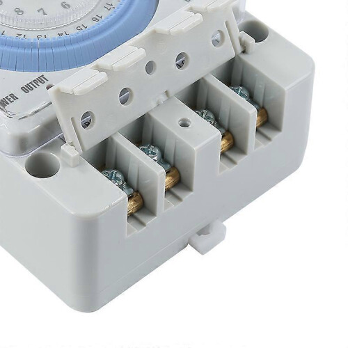 (Style A 1pc) 1/2/3PCS ManHua 24H 12VDC 15A Din Rail Timer Switch TB35 Analog Time Control Switch Mechanical Time Controller 2