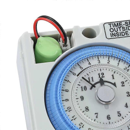 (Style A 2pcs) 1/2/3PCS ManHua 24H 12VDC 15A Din Rail Timer Switch TB35 Analog Time Control Switch Mechanical Time Controller 2
