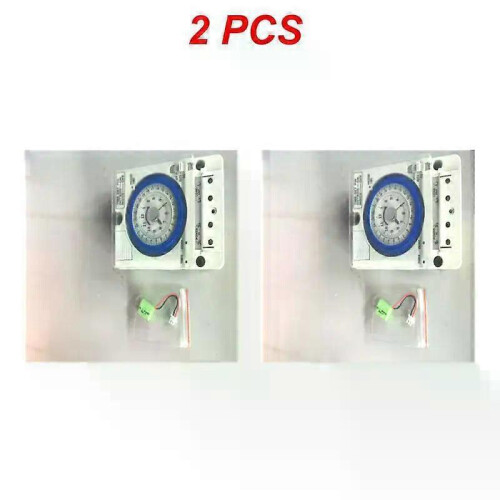(Style A 2pcs) 1/2/3PCS ManHua 24H 12VDC 15A Din Rail Timer Switch TB35 Analog Time Control Switch Mechanical Time Controller