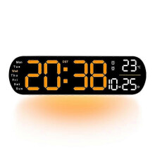(Orange) Nartionwant Digital Wall Clock, Nartio Want 2025 Upgraded Digital Wall Clock