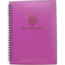 Music Sheet Filing Folder - Folder In A4 Letter Size, Double-sided, Music Folder for Sheet Music