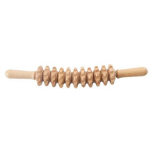 (B) Wooden Massage Roller Tool, Lymphatic Drainage Massager Maderoterapia, Manual Massage Tool for Body Massage