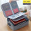 (3 Layers Gray) Fireproof Document Box 37x27x10cm 2-layer Document Safe Bag File Storage Box With Lock Waterproof Ziper Portable 1