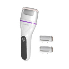 (White with 2 Heads) Electric Foot Callus Remover,Digital Display Callus Remover Tool for Feet Care