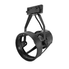 (Black) Track Light Holder Commercial Lighting E27 Holder PAR30 Spotlight Support Track Light Holder No Bulb