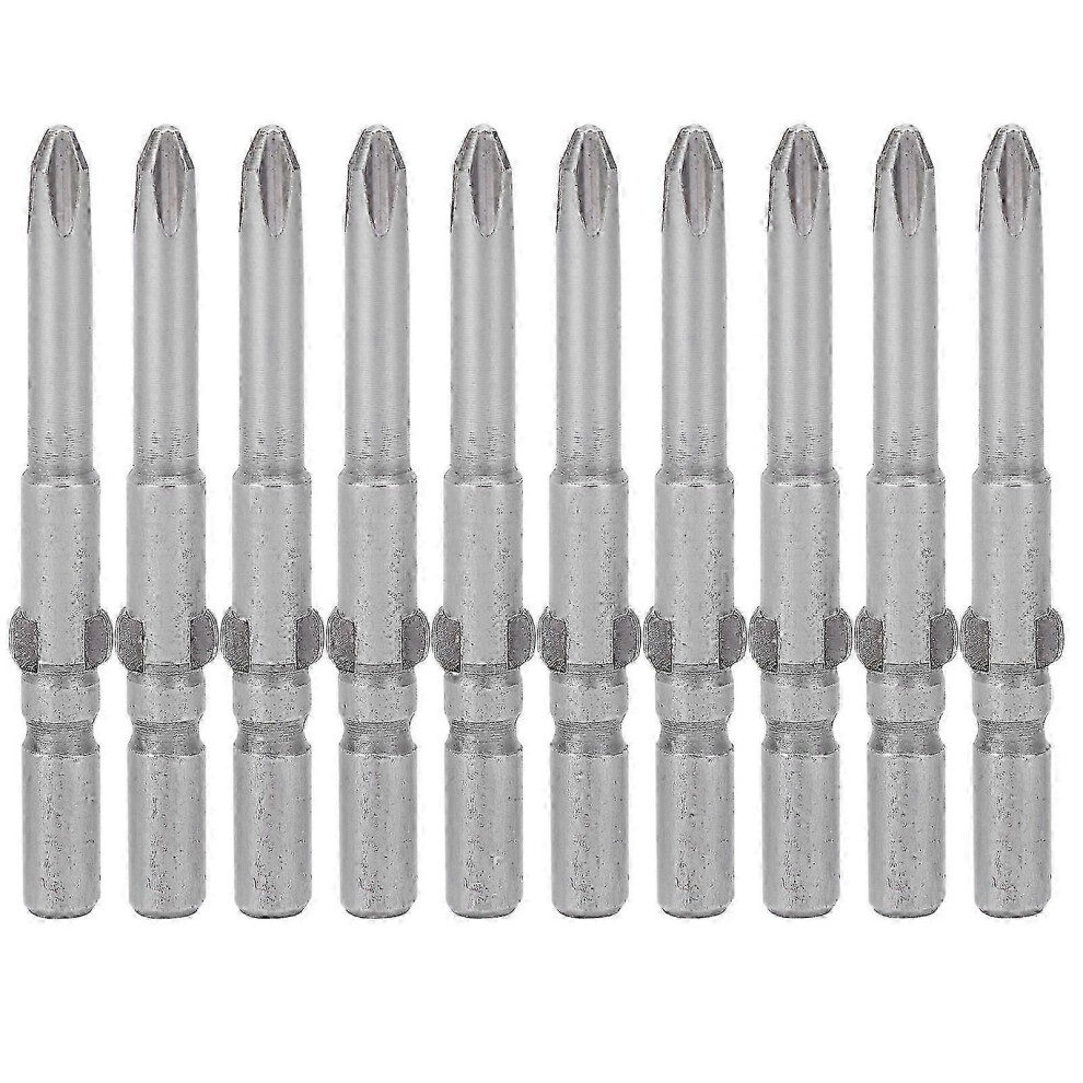 (As show, One size) 10Pcs 4mm Cross Screwdriver Bit S2 Alloy Steel Magnetic Electric Screwdriver Head Hand Tools-image-OPC-PHKMC8F-NEW