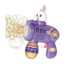 (Rabbit) Easter Bunny Bubble Gun,Bunny Bubble Machine Portable Bubble Blower Party Gifts