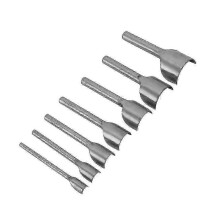 (As show, One size) Set Of 7 Half Round U Shaped Punch Cutters For Crafts,leathercraft, Punching Tools For Leather 10-40mm