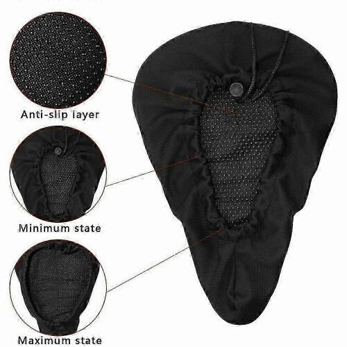 (As show, One size) Bike Saddle Cover 2