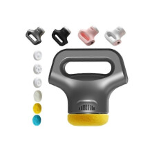 (Gray) Massology Pro - Massology Pro Massager Gun with 3 Massage Heads & Cloth Covers