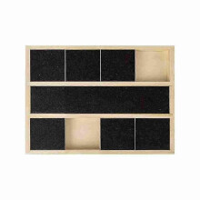 (6 Grids) Dog Emery Board Scratcher Treat Box, Nail Scratch Board Filing Board for Dogs