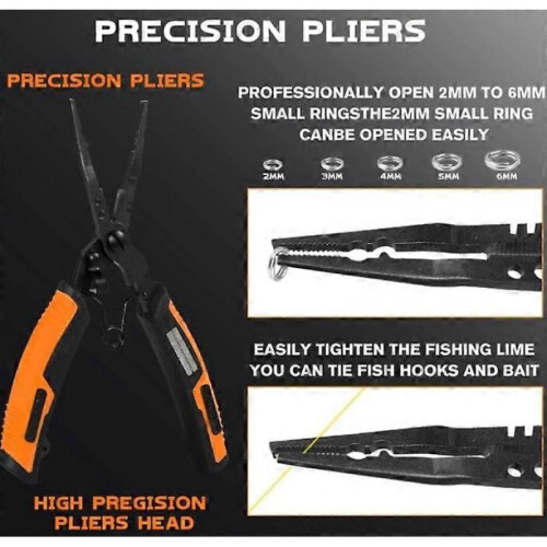 Multifunctional Fishing Pliers,Upgraded Muti-Function Hook Remover and Split 1