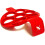 (As show, One size) Silicone Pancake Mold Non-stick Egg Ring, Reusable Pancake Machine, Boiled Egg Mold (red) 2