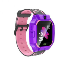 (Purple) New Smart Watch Kids LBS Baby Phone 2G Watch Camera SOS PK Q02 Q12 Q15 Children Smartwatch Android Ios for Boys Girls Gifts