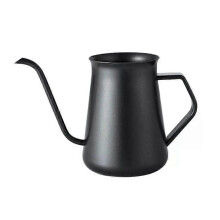 (Without Cover) Drip Kettle 400ml Hand Flush Coffee Tea Pot Non-stick Coating Food Grade Stainless Steel Gooseneck Drip Kettle Swan Neck Pot