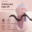 (Yellow) 32mm Egg Shaped Curling Iron V-Shape Wave Pattern Negative Ion Water Wave Texture Damage Free Hair Styling Tool for Dormitory 4