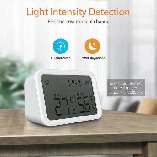 Tuya Smart Zigbee Thermometer And Hygrometer Wireless WIFI Temperature And Humidity Sensor Environmental Detector 2