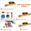 (6800W*Box) Moose Rocket Stove, Outdoor Portable Double-Layer Windproof Three-Burner Stove 4