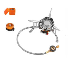 (6800W*Box*Adapter) Moose Rocket Stove, Outdoor Portable Double-Layer Windproof Three-Burner Stove