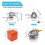 (6800W*Box) Moose Rocket Stove, Outdoor Portable Double-Layer Windproof Three-Burner Stove 3