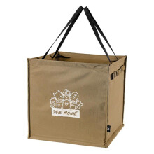 Collapsible Garbage Bag Holder Camping Trash Can Collapsible for Yard Garden Khaki