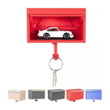 (Black) Car Garage Key Holder with Opening Door, Key Holder for Wall Hot 5 color
