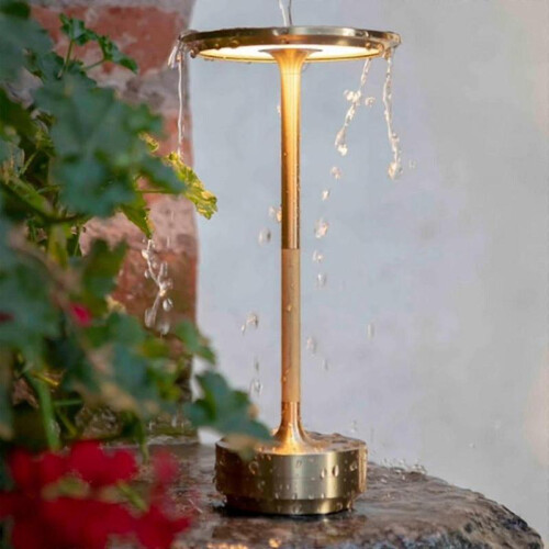 (Silver) Cordless Table Lamp Dimmable Waterproof Metal Usb Rechargeable Table Lamps 2