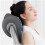 (White) Extra Firm Office Chair Headrest Attachment - Ergonomic Neck Support Pillow 2