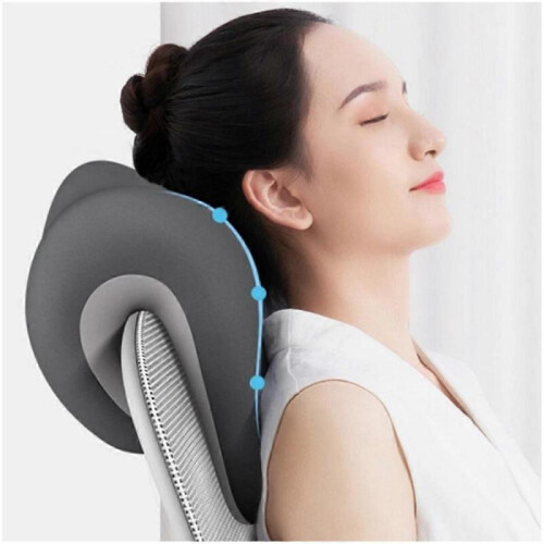 (White) Extra Firm Office Chair Headrest Attachment - Ergonomic Neck Support Pillow 1