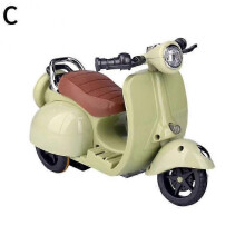 (Blue) Scooter Toy with Light & Music - Interactive Rotating Toy, Cute Decor for Labubu