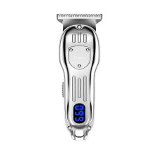 (Silver) LCD Digital Hair Clipper, Professional Hair Clippers for Men