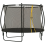 SPORTNOW 10ft Trampoline with Enclosure Net and Spring Cover, Black 9