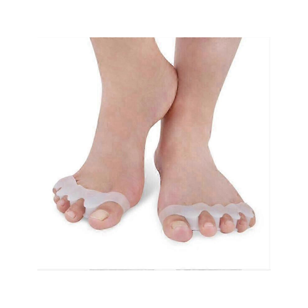 Kikidex (As Show, One Size) Toe Separators For Overlapping Toes, Gel Toe Straightener Bunion Corrector, Toe Spacers For Hallux Valgus4pack