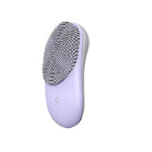 (As show, One size) Skin care home multifunction for blackheads usb rechargeable massaging silicone facial cleansing1pcs-Purple