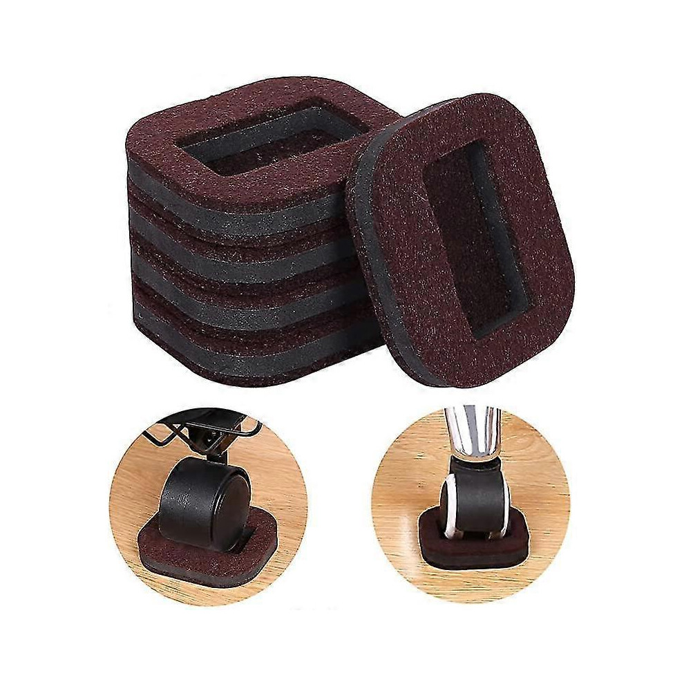 (As Show, One Size) Felt Caster Cups, Felt Pads Bottom Furniture Caster Cups, Caster Cups For Hardwood Floors, 5Pcs 6902676378039