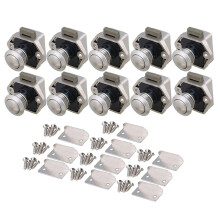 (As show, One size) Push Button Cabinet Latch For Rv Camper Motorhome Caravan Doors10pcs