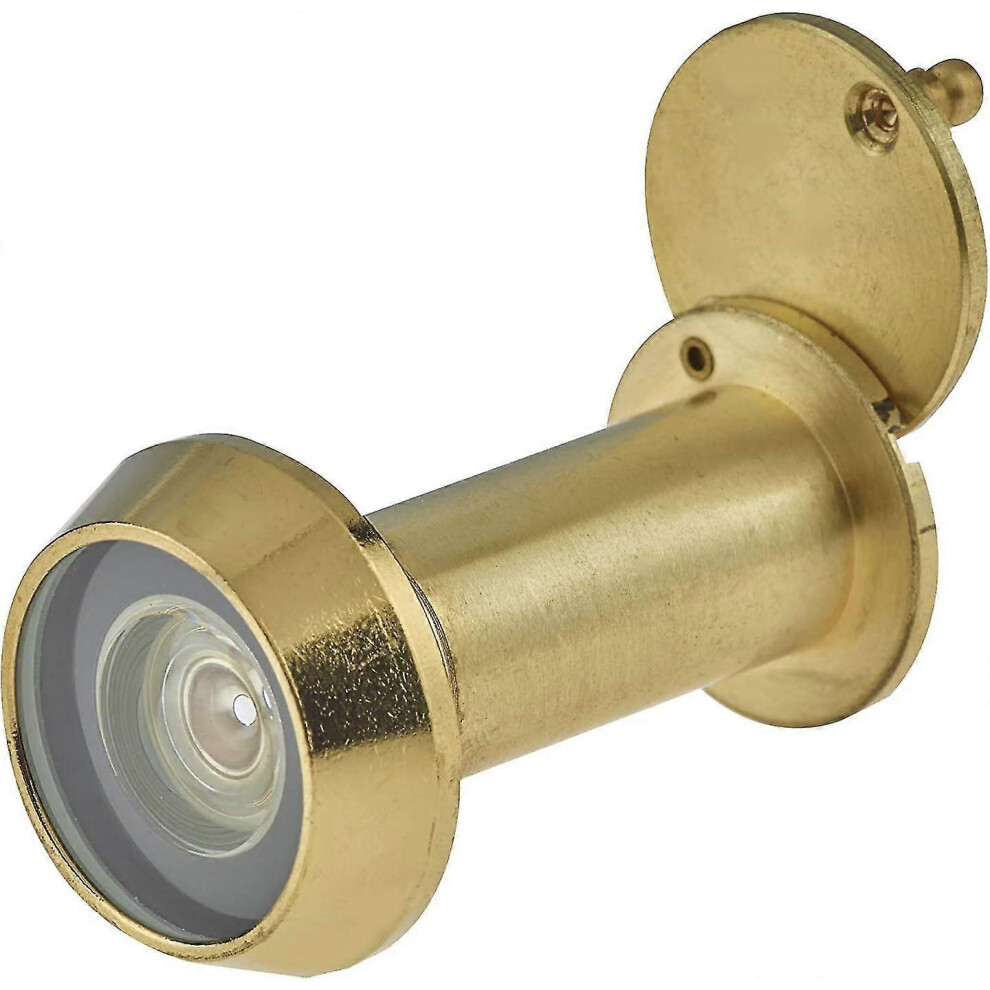 (As Show, One Size) Door Viewer Polished Brass Peepholes Or Peek Holes Chubb Security 8V001 Type Wide Angle Baopeng 4631404610074