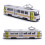 (Blue, One size) Classic Train Tram Diecast Pull Back Model With Led Music Developmental Kids Toy BAOPENG 4