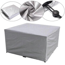 (As show, One size) Furniture Set Covers Waterproof Dust Cover Rectangular Patio Table Cover Extra Large Chair Covers1pcs-silver