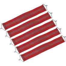 (As show, One size) Gravity Chair Belts, 5 Pack Zero Gravity Reinforced Belt Patio Recliner Accessory For Outdoor, Red BAOPENG
