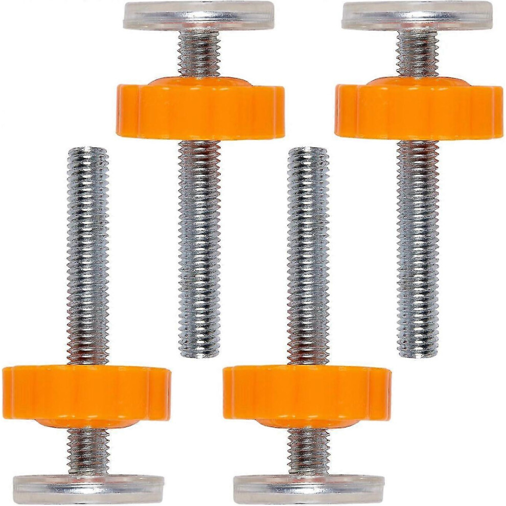(As Show, One Size) Stair Gate Spares Wall Fixings-4 Pack M10 Pressure Baby Gates Threaded Spindle Rods Walk Thru Gates Accessory Baopeng Kikidex