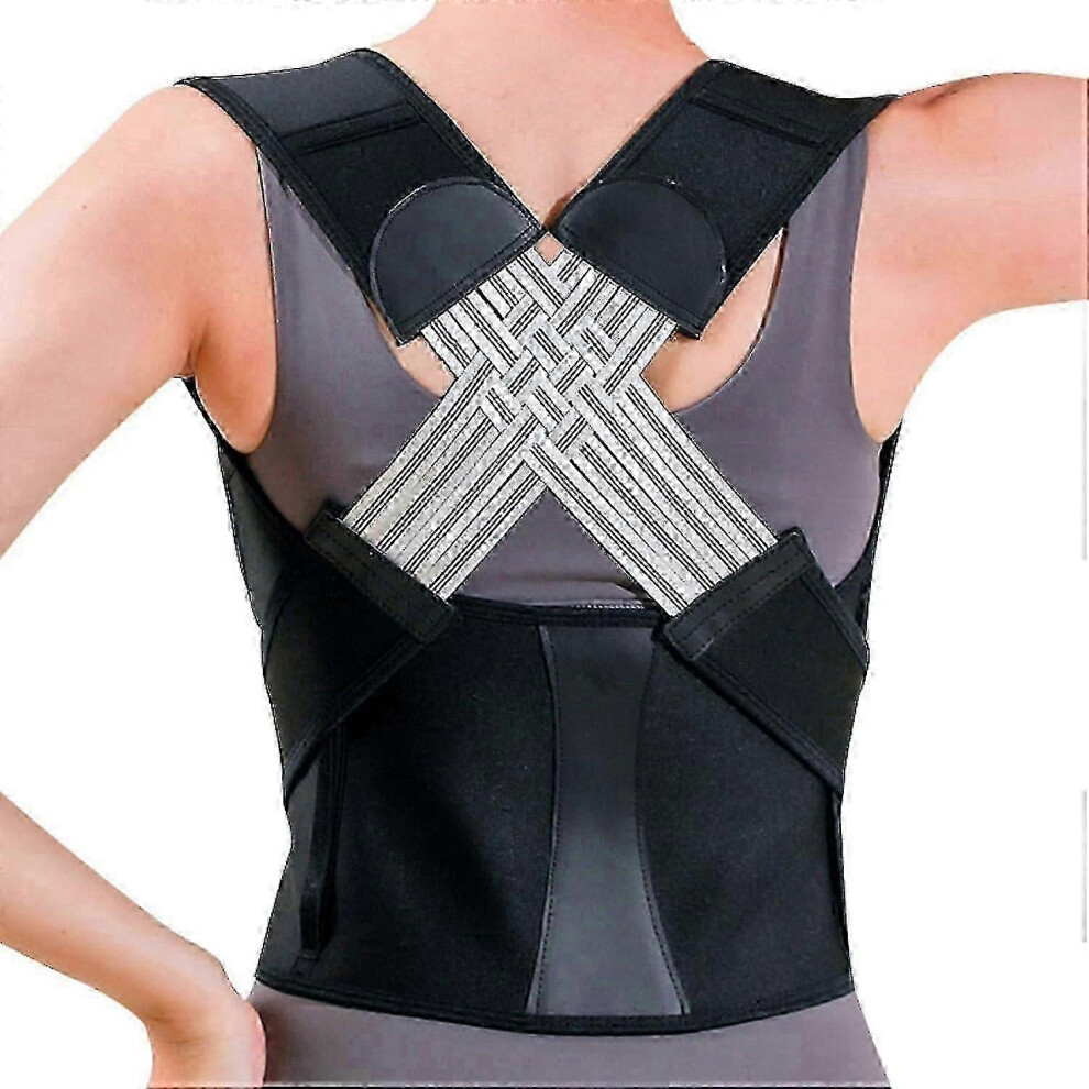 Kikidex (Xl, One Size) Instant Posture Corrector Adjustable Back Straightener,Back Brace And Posture Corrector For Women And Men,Scoliosis And Hunchback Corre