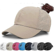 (White, One size) Womens Baseball Cap,ponytail Sun Hat,ladies Golf Caps,criss Cross Adjustable Hats