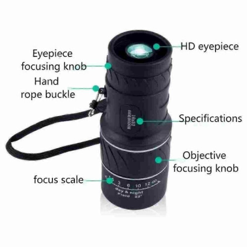 Brivibe Monocular Bifocal Optical Zoom Telescope, Brivibe Telescope 2